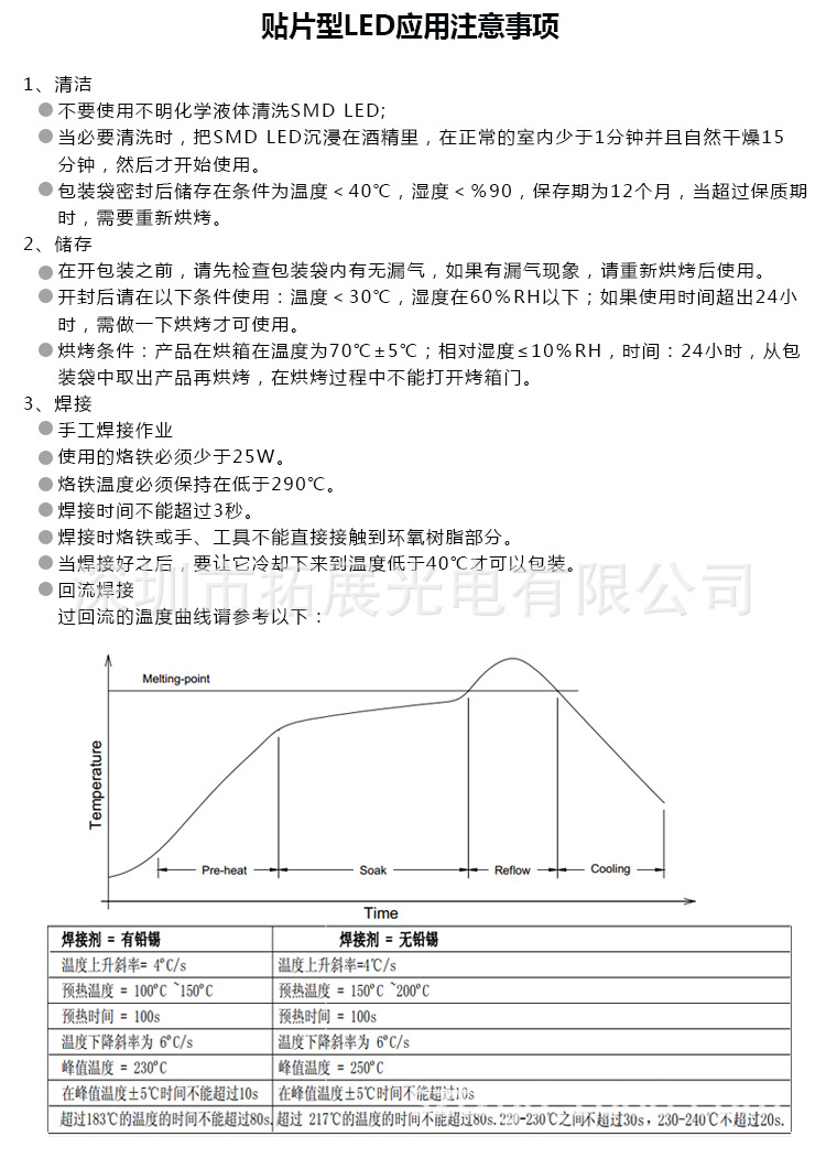 1206暖白led發(fā)光二極管使用注意事項(xiàng)